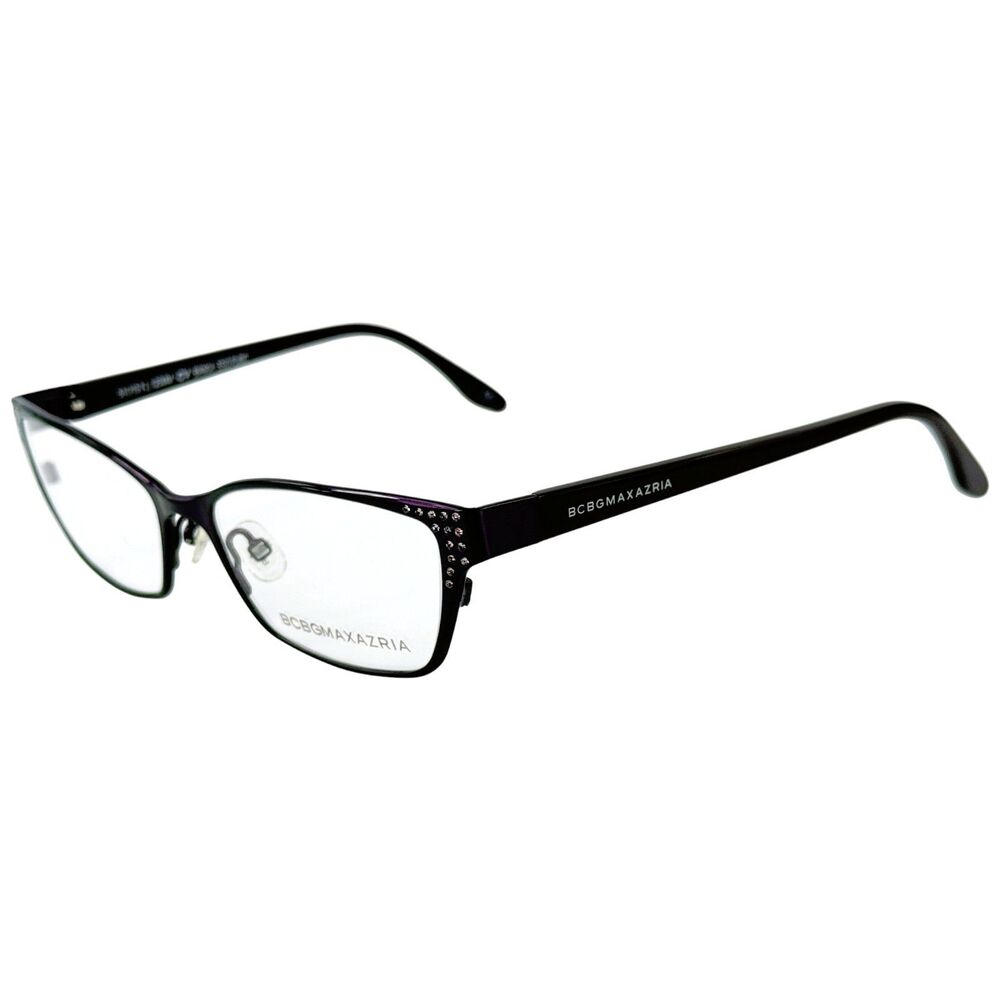 BCBG Maxazria Bianca Womens Metal Eyeglass Frame Egg Plant 51-15 Italy